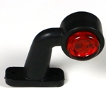Габарит MINI кривий 7,5см. 18 LED біло-червоний (11825)