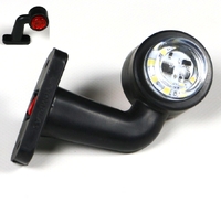 Габарит MINI кривий 7,5см. 18 LED біло-червоний (11825) 