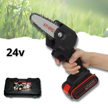Акумуляторна ланцюгова міні-пилка Mini Electric Chainsaw Black(13178)