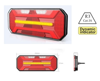 Задний фонарь прицепа Allpin Dynamic  10-30 В (10251D5004)