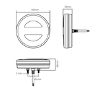 Задний фонарь прицепа Allpin Dynamic круглый 10-30 В (10254D20)