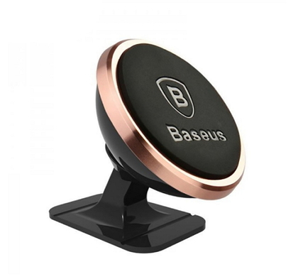 Автодержатель Baseus 360-degree Rotation Magnetic Mount Holder Бронзовый (10261)