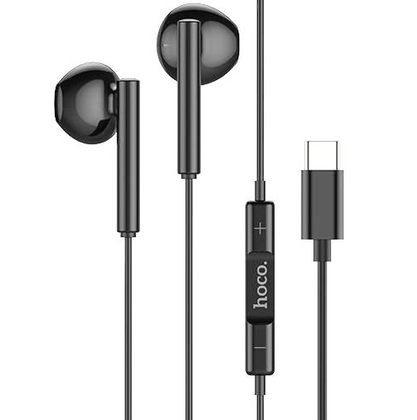 Наушники HOCO L12 Type-C to Type-C 220V Чёрный (10327)