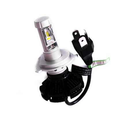 Комплект LED ламп AllLight X3 H4 50W 6000K 6000lm с радиатором и светофильтрами (3000K/8000K) (10354)