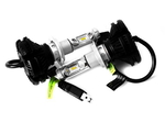 Комплект LED ламп AllLight X3 H7 50W 6000K 6000lm с радиатором и светофильтрами (3000K/8000K)(10355)