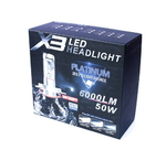 Комплект LED ламп AllLight X3 HB4 50W 6000K 6000lm с радиатором и светофильтрами (3000K/8000K) (10357)