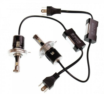 Комплект LED ламп BAXSTER PXL H4 H/L 6000K 4300lm с кулером (увеличенная светоотдача)(10378)