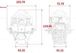 Led линзы TORSSEN BI LED A1 2.5'' (10433)