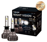 Светодиодные автолампы H1 Carlamp Led Night Vision Gen2 5000 Lm 5500 K (10556) 