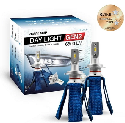 Светодиодные автолампы H7 6000K 6500Lm ZES CARLAMP Day Light GEN2 (10568)