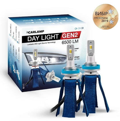 Светодиодные автолампы H11 6000K 6500Lm ZES CARLAMP Day Light GEN2 (10569)
