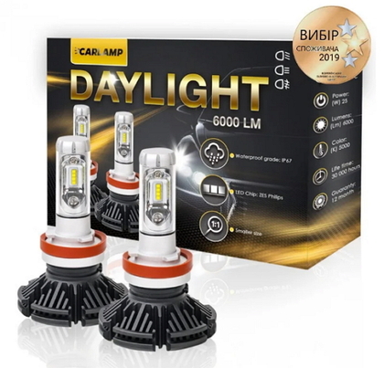 Светодиодные автолампы CARLAMP Day Light H4 (10571)