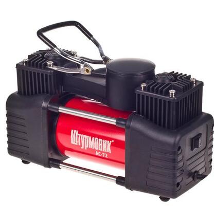 Компрессор "Штурмовик" AC-72 150psi/25Amp/60л/2 цилиндра/PU шланг 5,0м (10661)