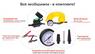 Компрессор "Штурмовик" AC-72 150psi/25Amp/60л/2 цилиндра/PU шланг 5,0м (10661)