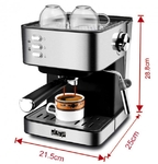 Кофеварка эспрессо рожковая кофемашина полуавтоматическая DSP Espresso Coffee Maker KA-3028 850W(11152) 