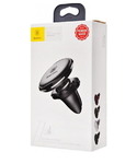 Автодержатель Baseus SUGX-A01 Magnetic Air Vent Car Mount Holder with cable clip Чёрный (11286)