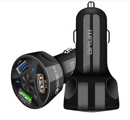 Зарядное автомобильное BRUM BM-AQ002 QC3.0 (3USB 7A) Micro USB (11296)