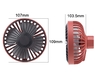 Вентилятор автомобильный Car Fan 4" USB 3 скорости с подсветкой Red (11319)