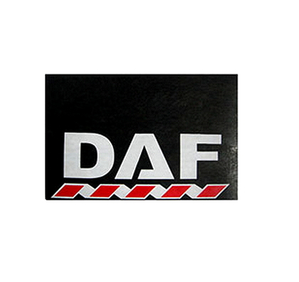Брызговик для автомобиля DAF 480х330 белая надпись (рис.)  1132 комплект