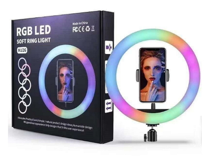 Кольцевая Ring Light RGB LED MJ-26 200 диодов 26 см(11333)