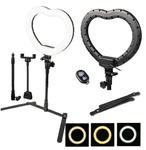 Кольцевая Ring Light With ears HEART 27 см (11340)