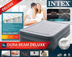 Надувная кровать Intex 64418, 152 х 203 х 56 см, встроенный электронасос. Двухспальная (11458)