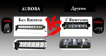 Светодиодная фара балка -20 см.AURORA ALO-S5-6 30W (11494)