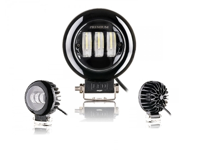 Світлодіодна фара кругла LED 30Вт  СТГ ближнє світло, нижнє кріплення, 12–24V(13482)