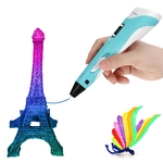 3D ручка 3D PEN-2 MyRiwell ORIGINAL с LCD дисплеем для 3Д рисования ребенку(с пластиком в комплекте) (11807)