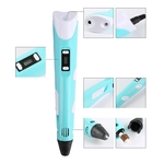 3D ручка 3D PEN-2 MyRiwell ORIGINAL с LCD дисплеем для 3Д рисования ребенку(с пластиком в комплекте) (11807)