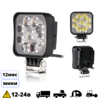 Светодиодная фара Lider LED 27 Вт ближний свет mini размер 100х83х40(11855) 