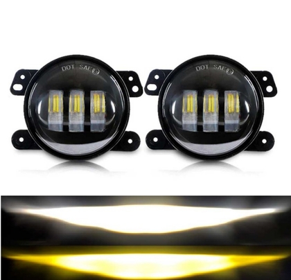 Фари світлодіодні LED 90w протитуманні 3.5" W/Y,біле, жовте світло,комплект 2шт (12904)