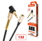 AUX cable 3.5mm BRUM UX003 удлинитель для наушников (1M) Чёрный(11870)