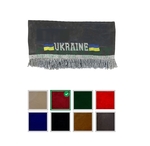 Шторы Ламбрекен с уголками Украина серый цвет(11877)
