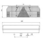 Фонарь задний на прицеп Europoint MARS'