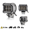LED фары D18W Graphite,ближний свет, 95mm,2шт(12578)