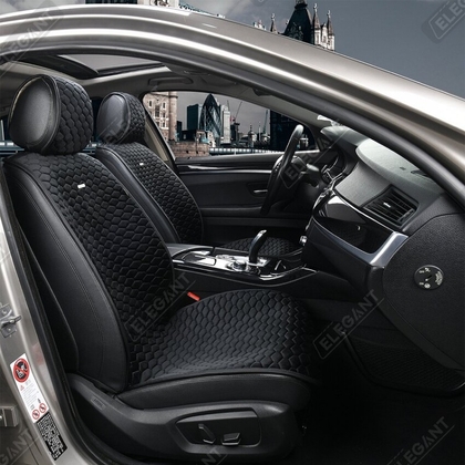 Накидки на автосидіння PALERMO Elegant чорні(12530)