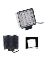 Дополнительная квадратная Led фара 48вт рабочий свет,ближний, стробоскоп 2режима(12558) 