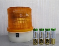 Проблесковый маячок оранжевый на батарейках, LED RD 206,автономный(12573) 