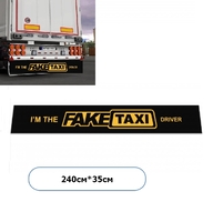 Брызговик прицепа метла I'M THE FAKE TAXI DRIVER(350Х2400)(12587) 