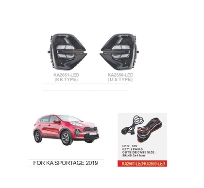 Фари додаткові KIA Sportage/2019-/KA-2661-LED/эл.проводка (KA-2661-LED)