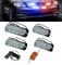 Стробоскоп на авто 12 LED 4шт червоно-синій з пультом 12-24в(12653) 