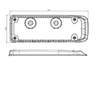 Скло заднього фонарю ECOSTAR III ліве M711430 (12673)