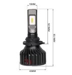 Світлодіодні автолампи HB4 CARLAMP Smart Vision Led для авто 8000 Lm 4000 K (12676)