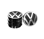 Заглушка колісного диска VW 60x55 чорний ABS пластик (4шт.)(12812)