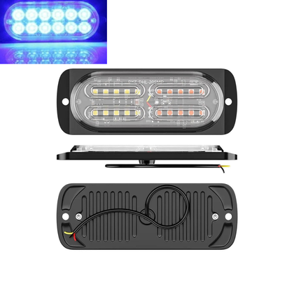 Стробоскоп на авто 20LED 12-24V 1шт (синє світло)12 режимов(12853) 