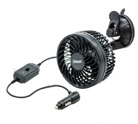 Автомобільний вентилятор у салон на присосці ELEGANT MAXI 12V 4,5" 11,5см(12858) 