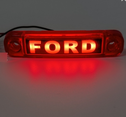 Фонарь габарит Ford декоративний червоний 12-24в(12871)