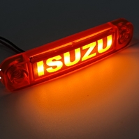 Фонарь габарит ISUZU декоративний жовтий 12-24в(12872) 