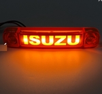Фонарь габарит ISUZU декоративний жовтий 12-24в(12872)